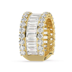 14K White Gold Diamond Baguette Anniversary Wedding Ring (5.15 ct)_ 14K White Gold Diamond Baguette Anniversary Wedding Ring (5.15 ct)_