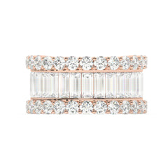 14K White Gold Diamond Baguette Anniversary Wedding Ring (5.15 ct)_ 14K White Gold Diamond Baguette Anniversary Wedding Ring (5.15 ct)_