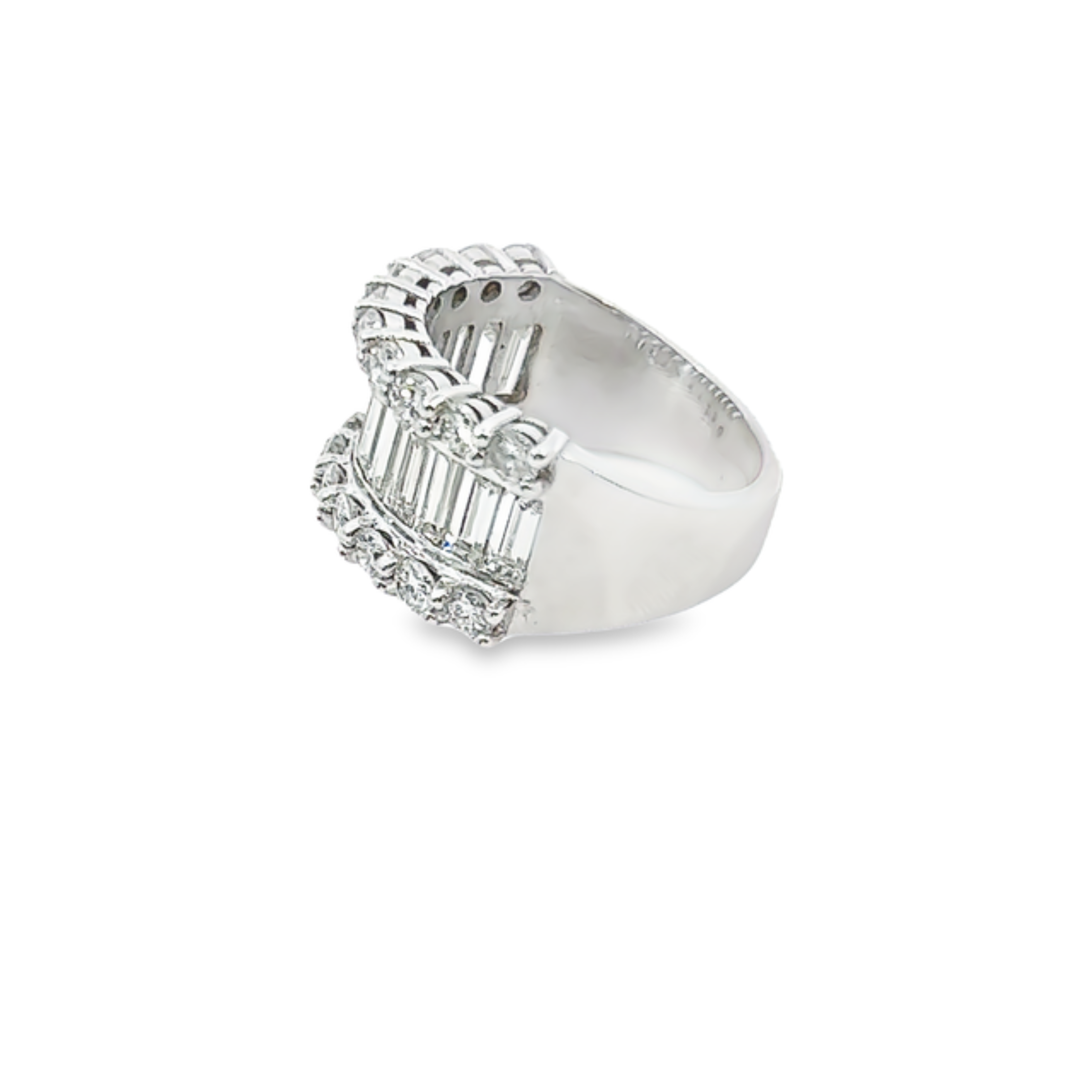 14K White Gold Diamond Baguette & Round-Cut Wedding Band (1.75-2.15 ct T.W.) 14K White Gold Diamond Baguette & Round-Cut Wedding Band (1.75-2.15 ct T.W.)