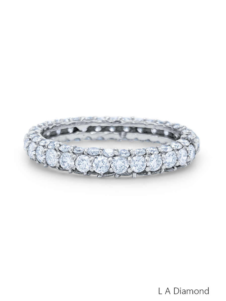 14K White Gold Diamond Bangle Bracelet (3.00 ct T.W.) 14K White Gold Diamond Bangle Bracelet (3.00 ct T.W.)