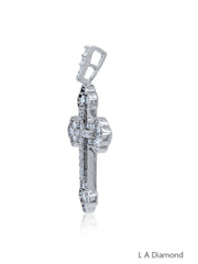 14K White Gold Diamond Classic Cross Necklace Pendant (0.81 ct) 14K White Gold Diamond Classic Cross Necklace Pendant (0.81 ct)
