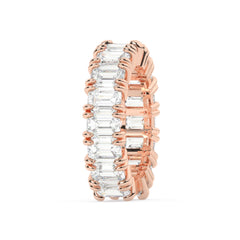 14K White Gold Emerald Cut Diamond Wedding Ring (7.75 ct)_ 14K White Gold Emerald Cut Diamond Wedding Ring (7.75 ct)_