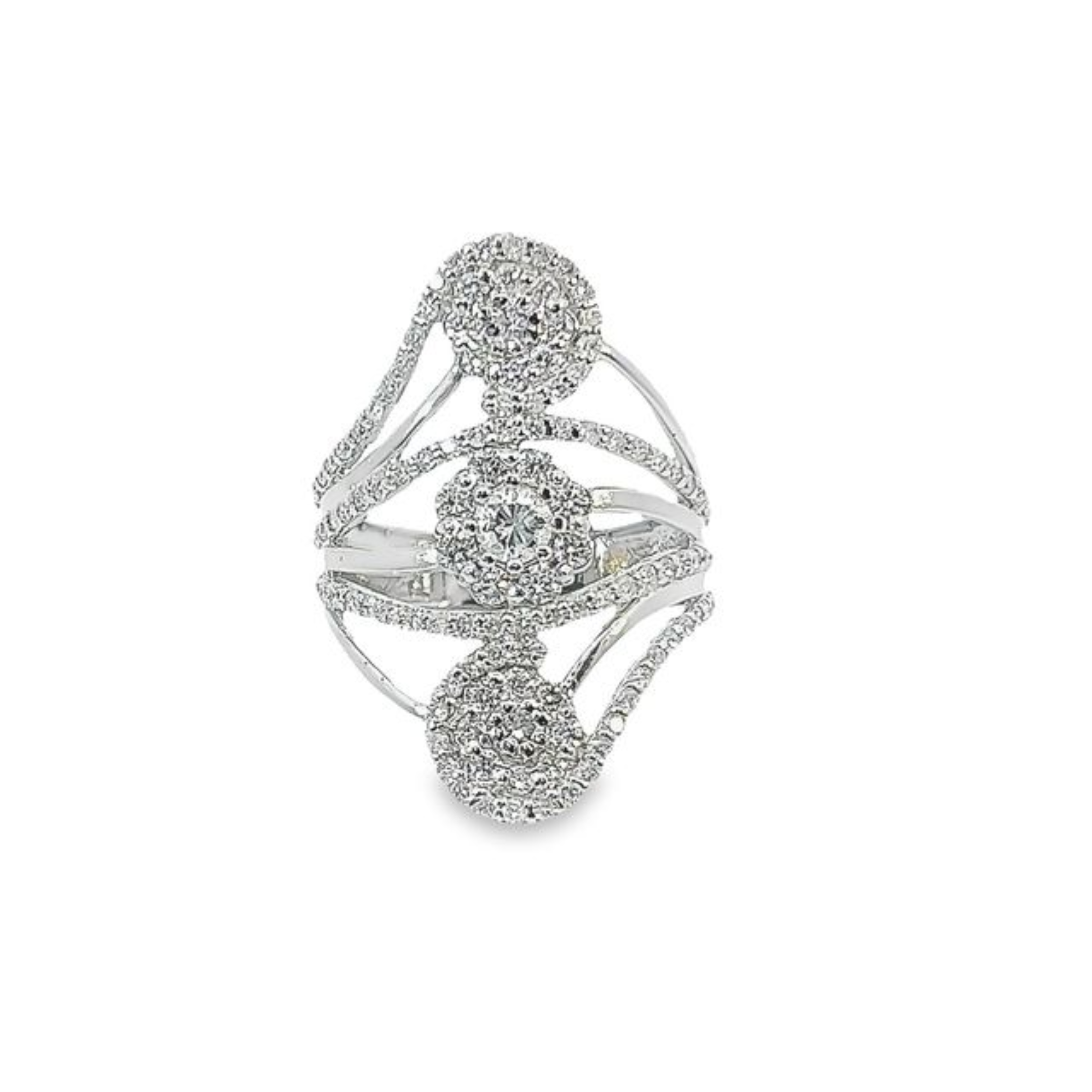 14K White Gold Round Cut Diamond Ring (1.86 ct) 14K White Gold Round Cut Diamond Ring (1.86 ct)