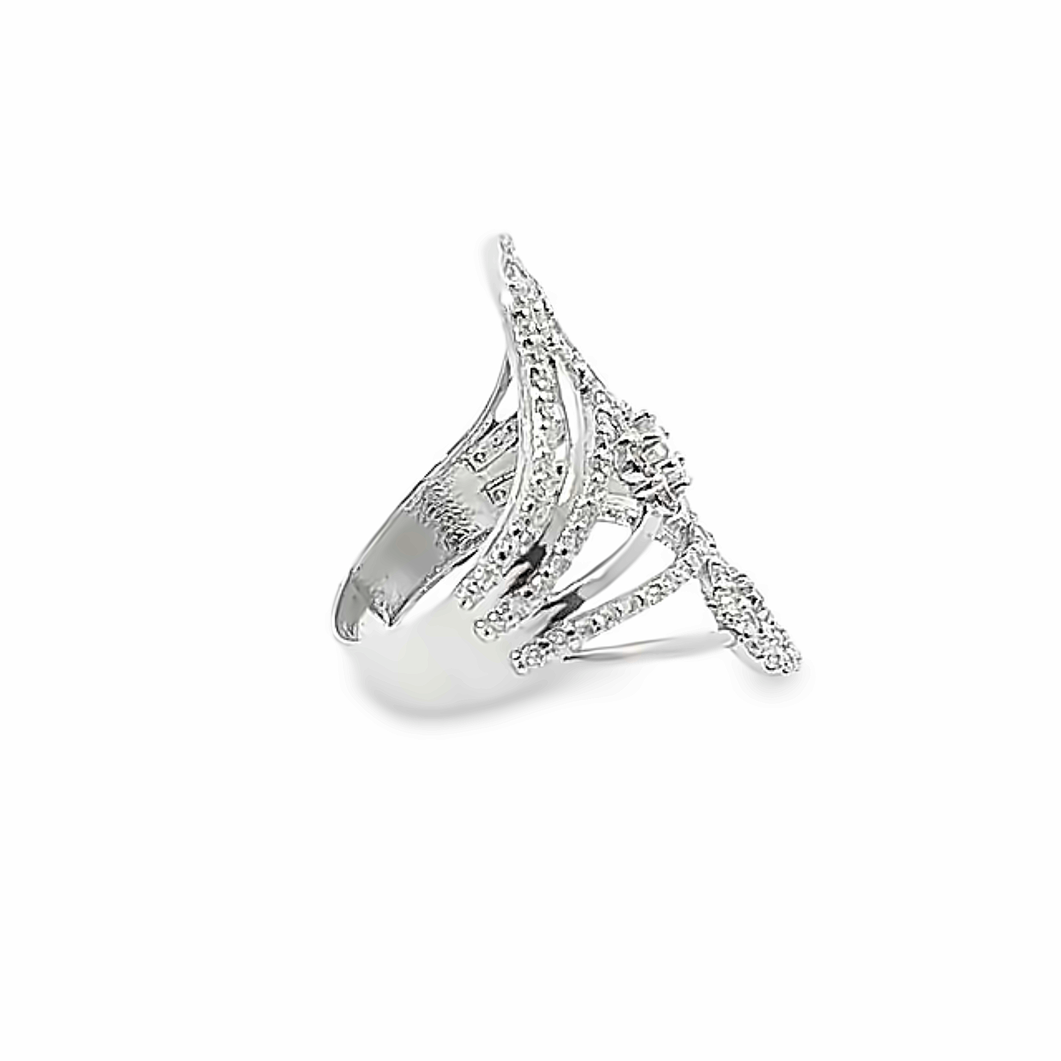 14K White Gold Round Cut Diamond Ring (1.86 ct) 14K White Gold Round Cut Diamond Ring (1.86 ct)