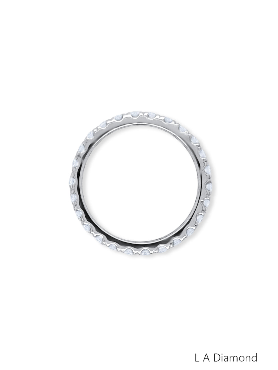 14K White Gold Round Diamond Eternity Band (0.75 ct) 14K White Gold Round Diamond Eternity Band (0.75 ct)