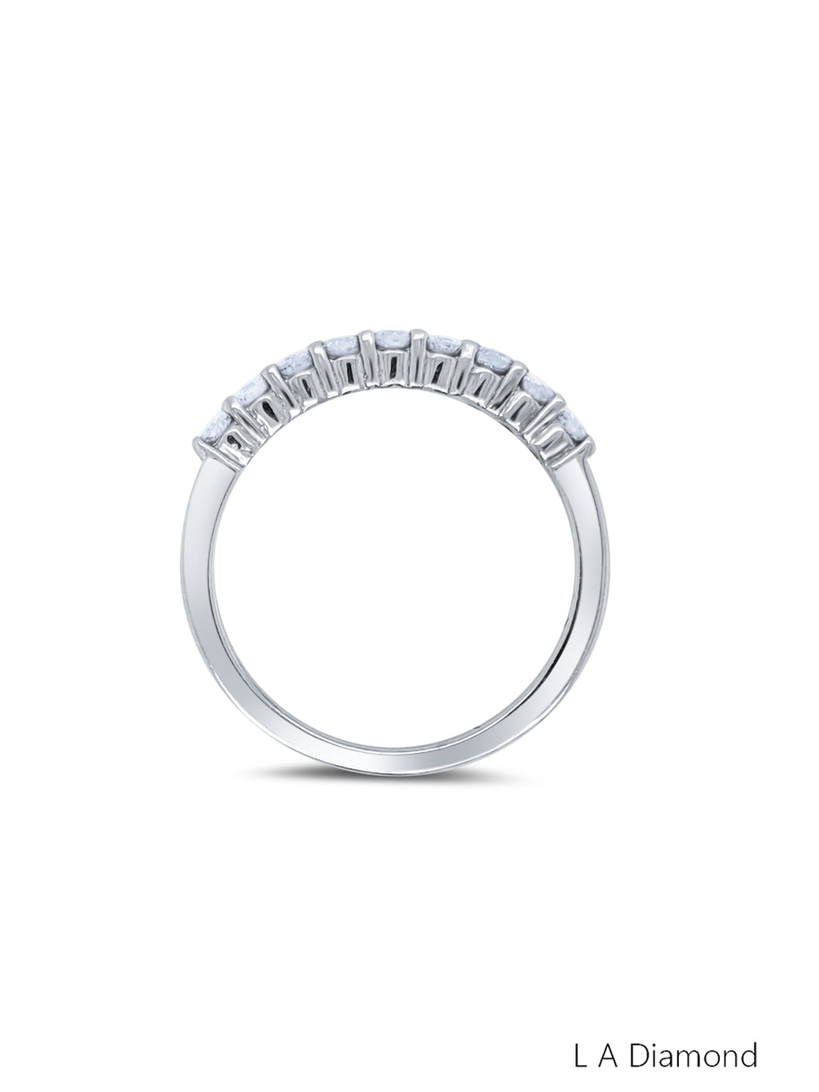 14K White Gold Round Diamond Wedding Ring (0.45 ct) 14K White Gold Round Diamond Wedding Ring (0.45 ct)