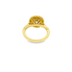 14K Yellow Gold Diamond Round Cut Halo Engagement Ring – 1.60ct 14K Yellow Gold Diamond Round Cut Halo Engagement Ring – 1.60ct