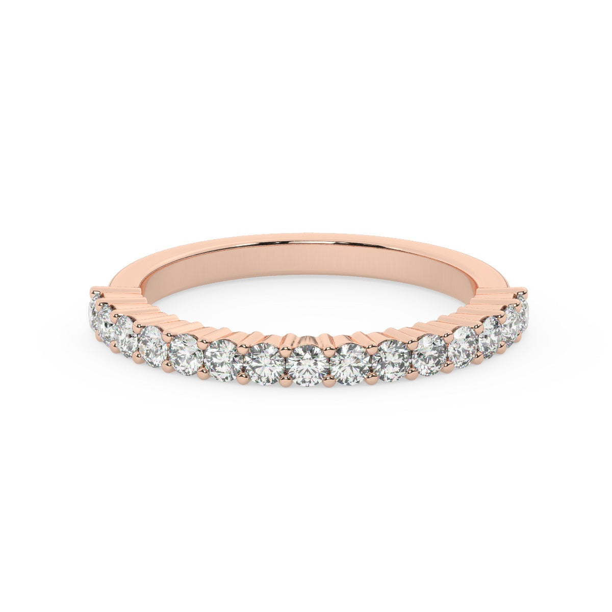 14k White Gold Round Diamond Wedding Ring (0.68 ct)_ 14k White Gold Round Diamond Wedding Ring (0.68 ct)_