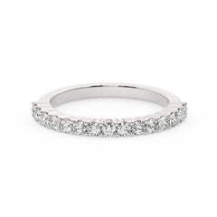14k White Gold Round Diamond Wedding Ring (0.68 ct)_ 14k White Gold Round Diamond Wedding Ring (0.68 ct)_