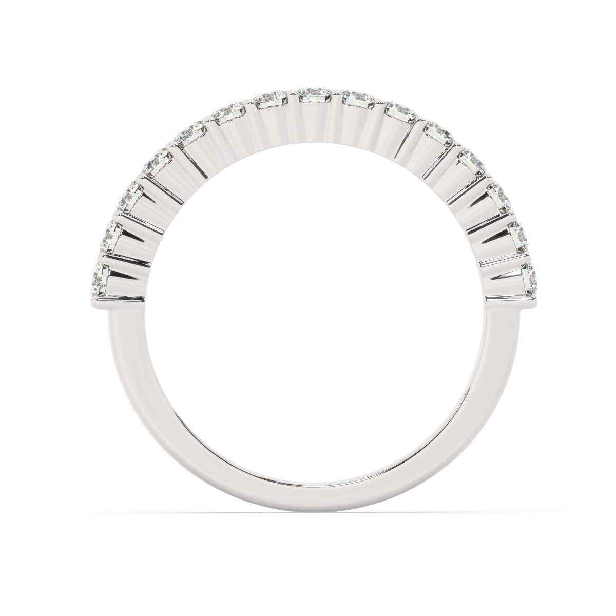 14k White Gold Round Diamond Wedding Ring (0.68 ct)_ 14k White Gold Round Diamond Wedding Ring (0.68 ct)_