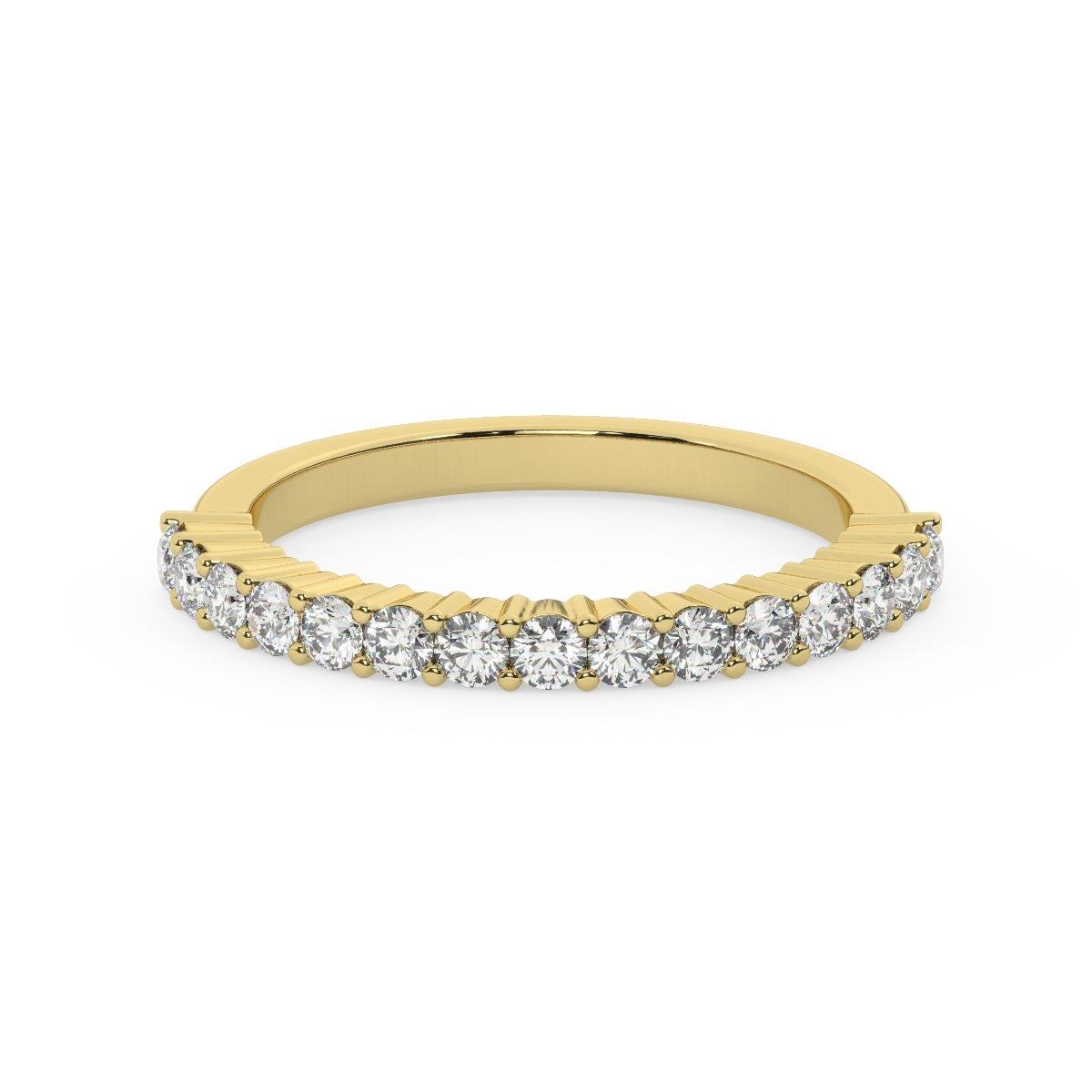 14k White Gold Round Diamond Wedding Ring (0.68 ct)_ 14k White Gold Round Diamond Wedding Ring (0.68 ct)_