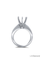 18K White Gold Diamond Princess Cut Multi-Layer Semi-Mount Engagement Ring – 1.26ct 18K White Gold Diamond Princess Cut Multi-Layer Semi-Mount Engagement Ring – 1.26ct
