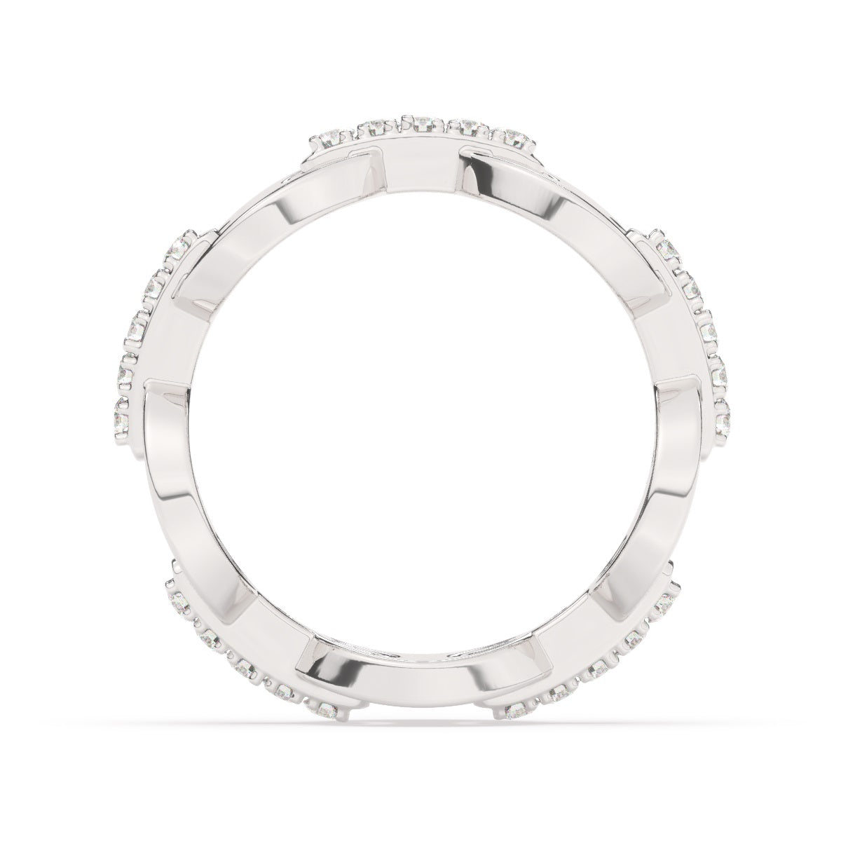 18K White Gold Round Diamond Wedding Ring (0.28 ct) 18K White Gold Round Diamond Wedding Ring (0.28 ct)