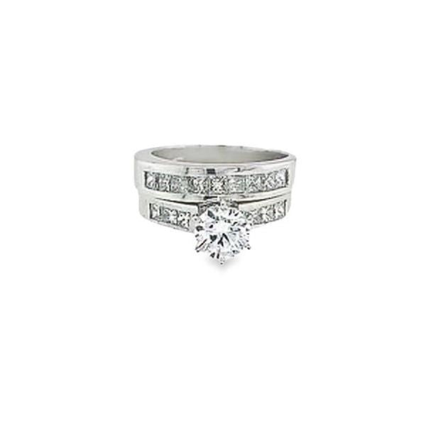 14k White Gold Diamond Multi Layer Bezel Corner Princess Cut Engagement Ring 1.41c - LA DIAMOND 14k White Gold Diamond Multi Layer Bezel Corner Princess Cut Engagement Ring 1.41c - LA DIAMOND