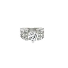 14k White Gold Diamond Multi Layer Bezel Corner Princess Cut Engagement Ring 1.65c - LA DIAMOND 14k White Gold Diamond Multi Layer Bezel Corner Princess Cut Engagement Ring 1.65c - LA DIAMOND