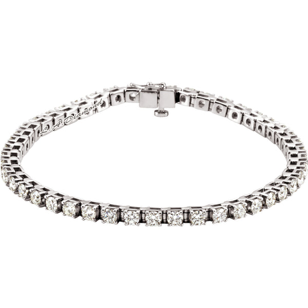 1 CT. T.W. Diamond Tennis Bracelet in 14K White Gold - LAD1590