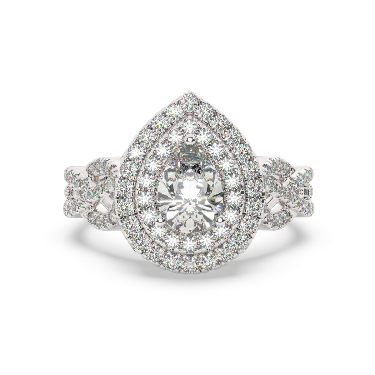 White Gold Diamond Ring - LA DIAMOND White Gold Diamond Ring - LA DIAMOND