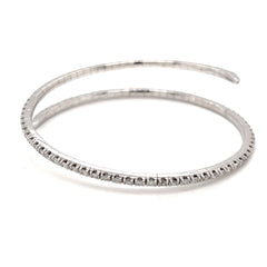 14k White Gold Diamond Round Cut Tennis Bracelet 2.40c
