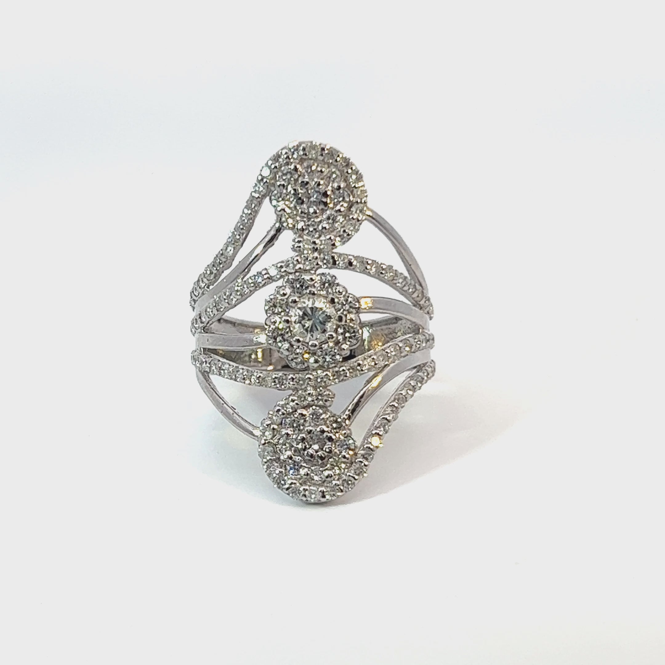 14K White Gold Round Cut Diamond Ring (1.86 ct) 14K White Gold Round Cut Diamond Ring (1.86 ct)