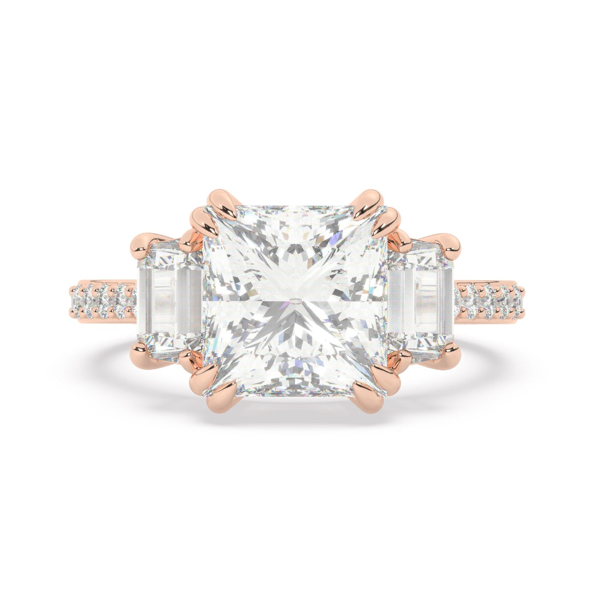 14k White Gold Diamond Ring - LA DIAMOND 14k White Gold Diamond Ring - LA DIAMOND
