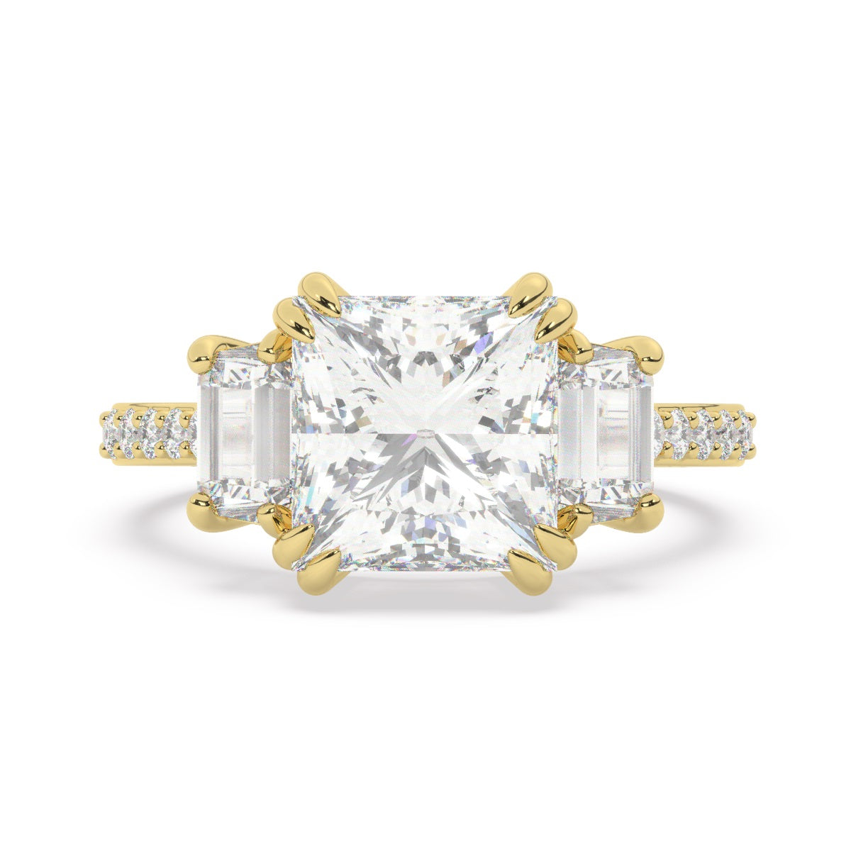 14k White Gold Diamond Ring - LA DIAMOND 14k White Gold Diamond Ring - LA DIAMOND