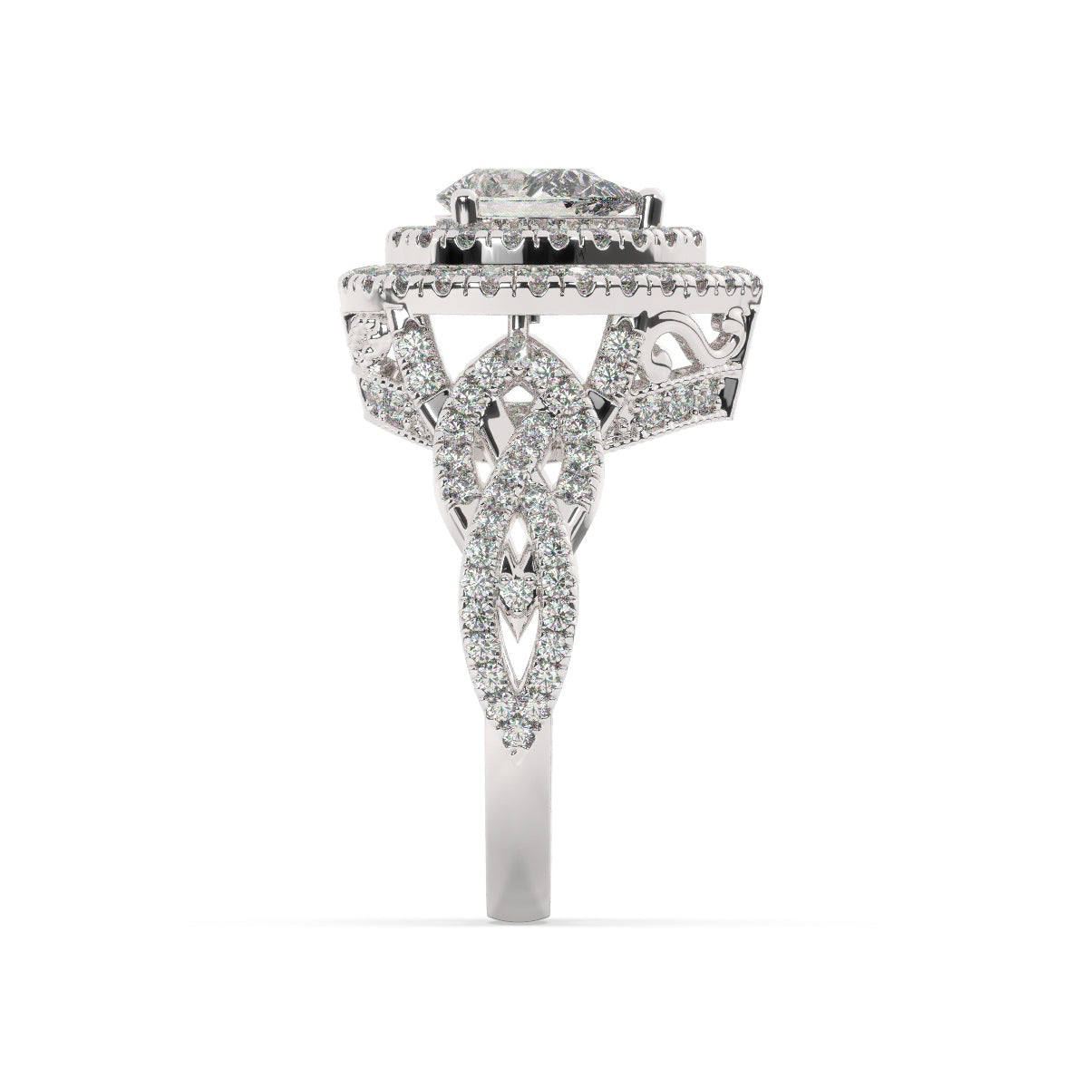 White Gold Diamond Ring - LA DIAMOND White Gold Diamond Ring - LA DIAMOND