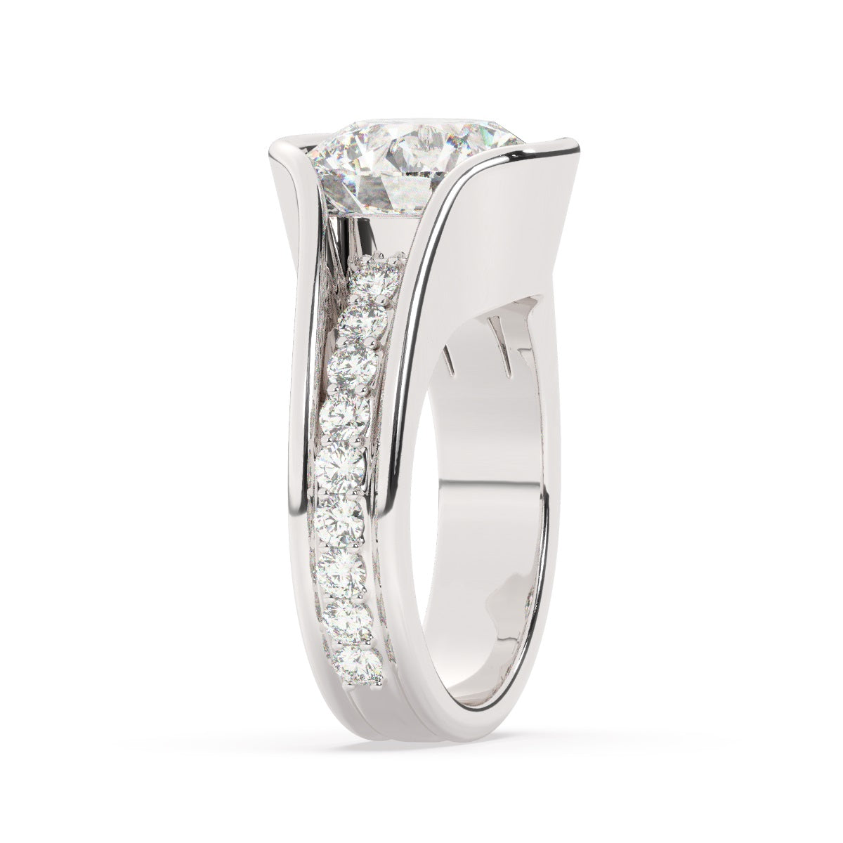 White Gold Diamond Ring - LA DIAMOND White Gold Diamond Ring - LA DIAMOND