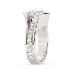 White Gold Diamond Ring - LA DIAMOND