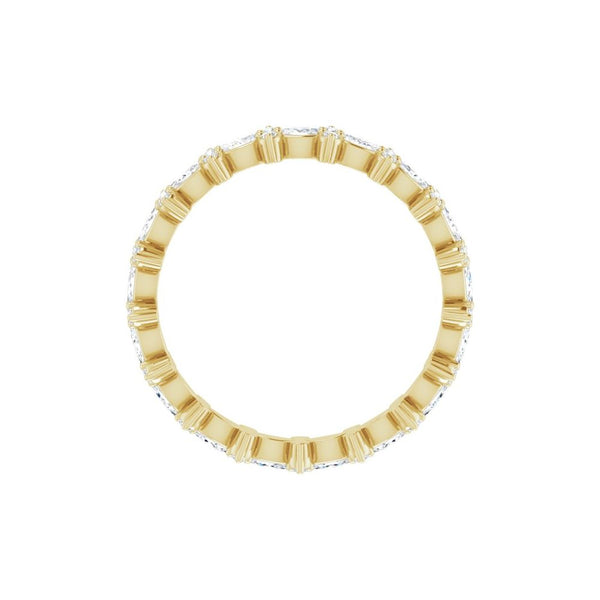 14K Gold Marquise & Round Diamond Eternity Band (5/8 ct)