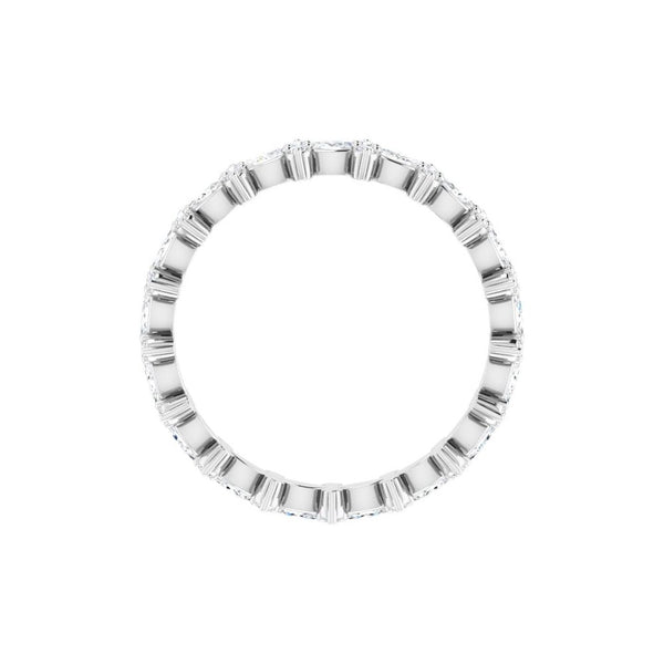 14K Gold Marquise & Round Diamond Eternity Band (5/8 ct)