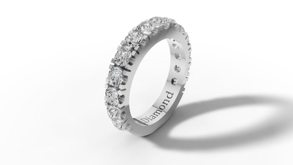 14K Gold Round Diamond Half-Eternity Wedding Band (2.50 ct)