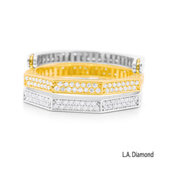 14K Two-Tone Gold Round Brilliant Diamond Reversible Ring (1 ct)