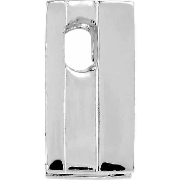 14K White Gold 1/4 CTW Three-Stone Channel-Set Diamond Pendant