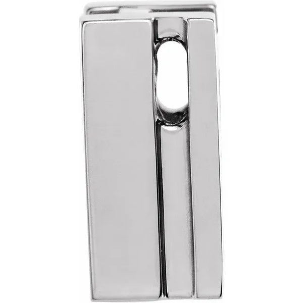 14K White Gold 1/4 CTW Three-Stone Channel-Set Diamond Pendant
