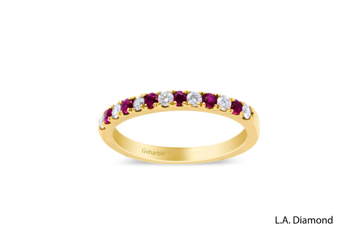 14K White Gold Brilliant Diamond Band Ring