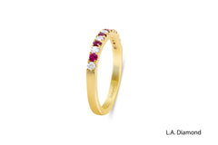 14K White Gold Brilliant Diamond Band Ring
