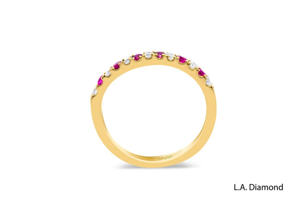 14K White Gold Brilliant Diamond Band Ring
