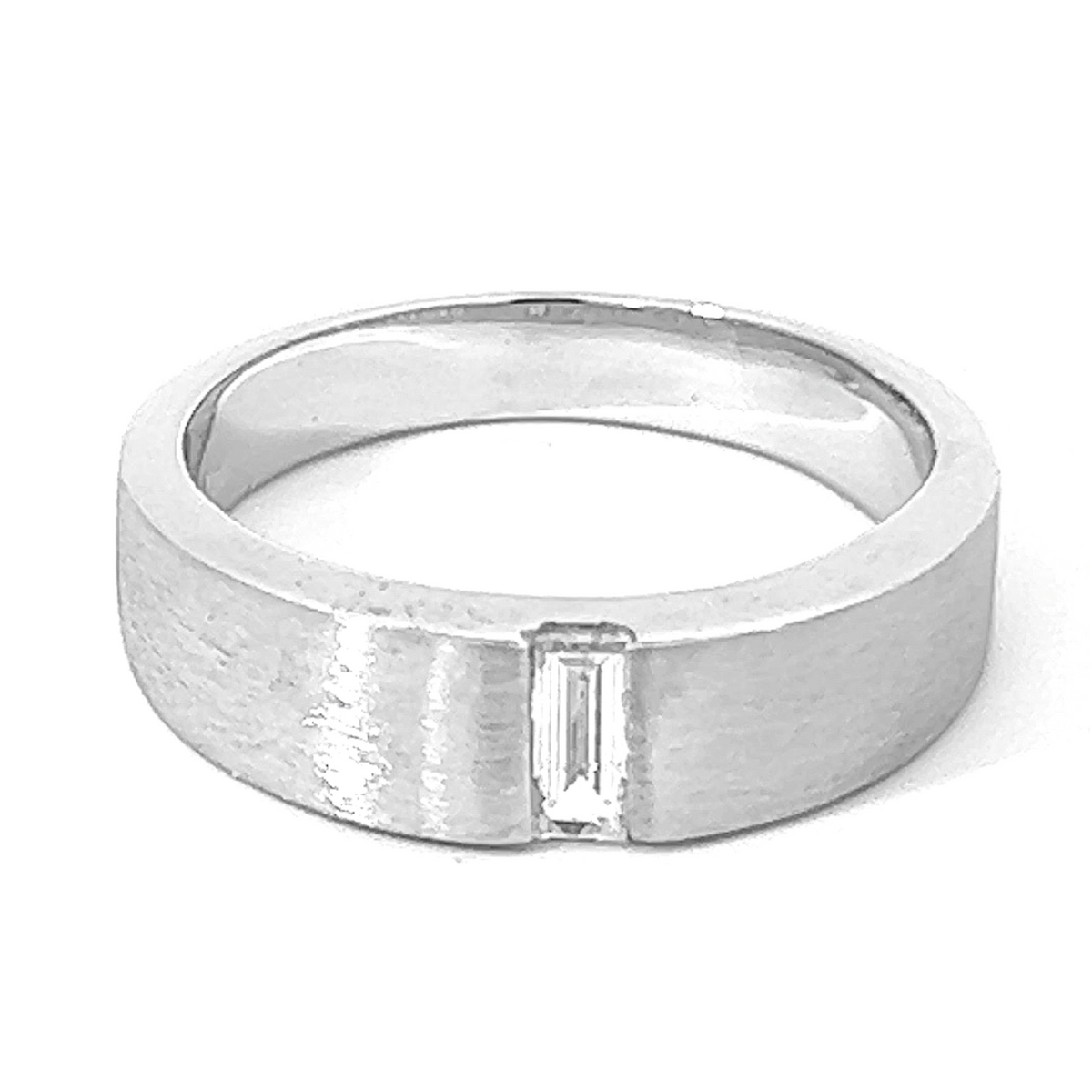 14K White Gold Diamond Baguette-Cut Wedding Band (0.30 ct T.W., 10.39 g)