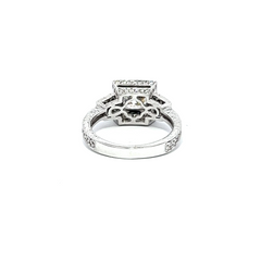 14K White Gold Diamond Princess-Cut Engagement Ring (2.28 ctw)