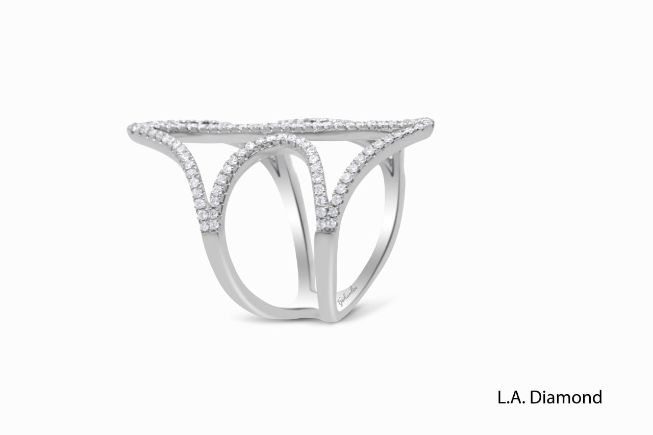 14K White Gold Diamond Ring