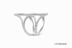 14K White Gold Diamond Ring