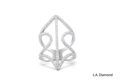 14K White Gold Diamond Ring