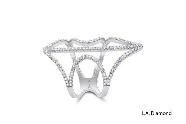 14K White Gold Diamond Ring