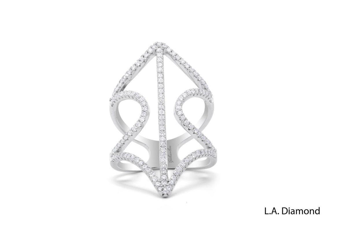 14K White Gold Diamond Ring