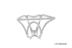 14K White Gold Diamond Ring