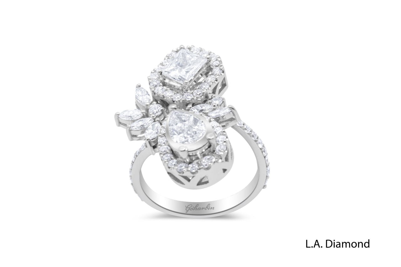 14K White Gold Diamond Ring (3.31 ct)