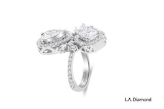 14K White Gold Diamond Ring (3.31 ct)