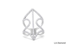 14K White Gold Diamond Ring