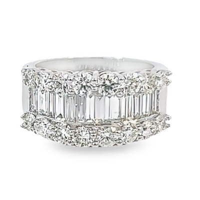 14K White Gold Diamond Round-Cut Ring (2.00 ct T.W.)