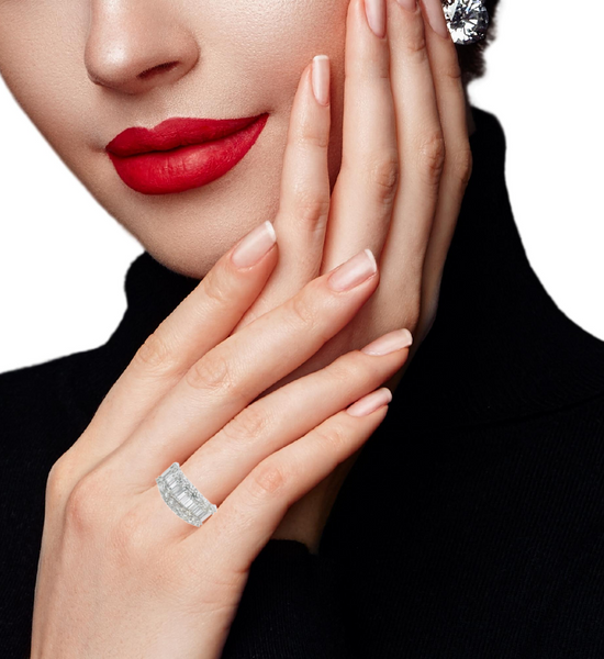 14K White Gold Diamond Round-Cut Ring (2.00 ct T.W.)